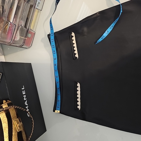 ZARA Black Vegan Leather Skirt Size Small - Picture 4 of 12